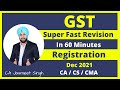 Registration Under GST | CA Inter | Dec 2021 | GST Revision | CS Exe | CMA Inter | CA Jasmeet Singh