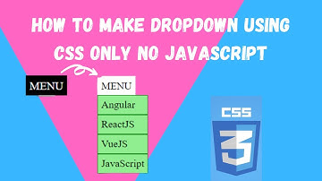How To Make Dropdown Using CSS only No JavaScript | NSCODE