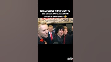 #billiejoearmstrong #donaldtrump #greenday #americanidiot