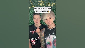 Thumbnail of We paid Oli Sykes 50k to feature on our song and this is what he sent🤯 #bringmethehorizon #bmth