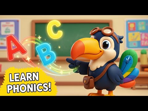 Learn the Phonic Sounds of the Alphabet | Educational Videos For Kids With Tibo the Toucan