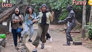 STATUE PRANK,  FUNNY REACTION,  LUCU PATUNG PRANK,  JUST FOR LAUGHING