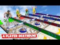 The 4-Player Deathrun Race Showdown... *3 MAPS* (Fortnite Creative)