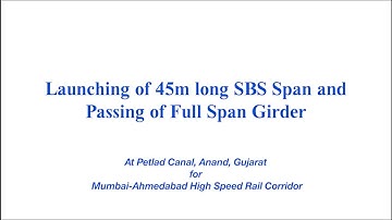 Launching of 45m long SBS Span & Passing through Full Span Girder