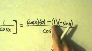 Celebrity Calculus I - Derivative of Secant Function sec(x) - Proof Net Worth