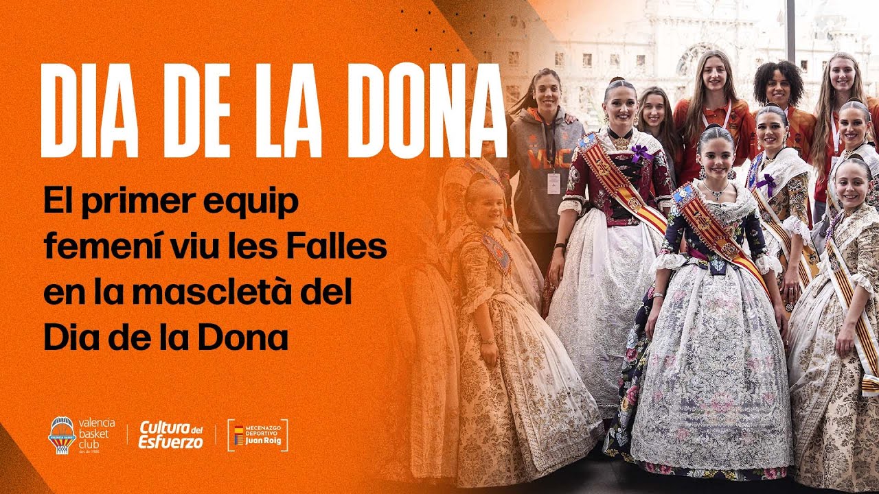 🔥 El primer equipo femenino vive las Fallas en la mascletà por el Día de la Mujer | Valencia Basket