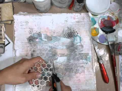 Mixed Media Layout Tutorial - 7 Dots Studio - YouTube