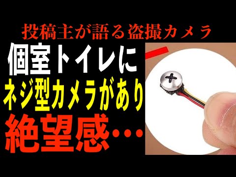 これは無理 トイレでネジ型カメラがあったことに対し投稿主絶望 詳しく見ていく