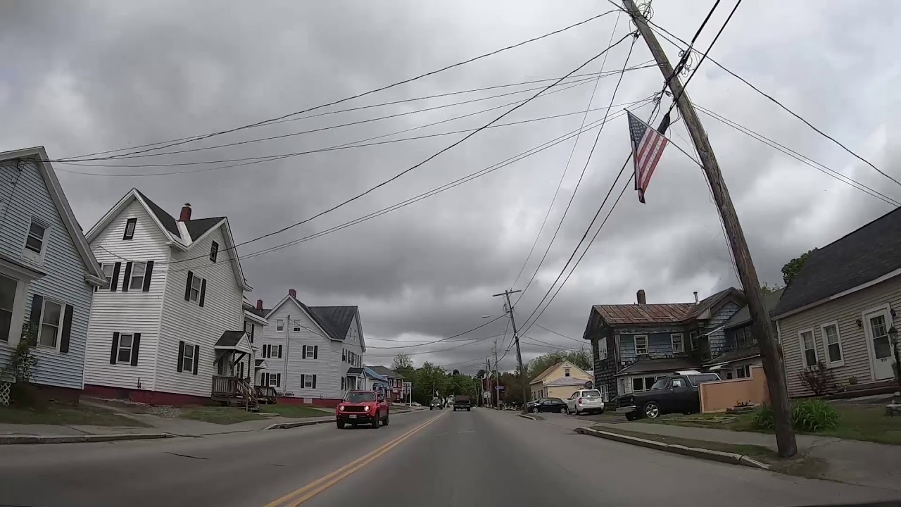 0076 maine roads driving around waterville YouTube
