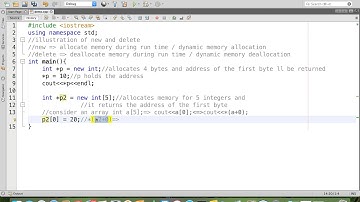 new delete operators illustration