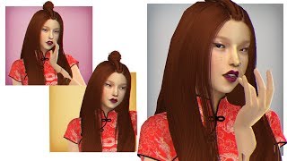 The Sims 4 CAS: Fei Wen | Multiracial Beauties | FULL CC LIST & SIM DOWNLOAD