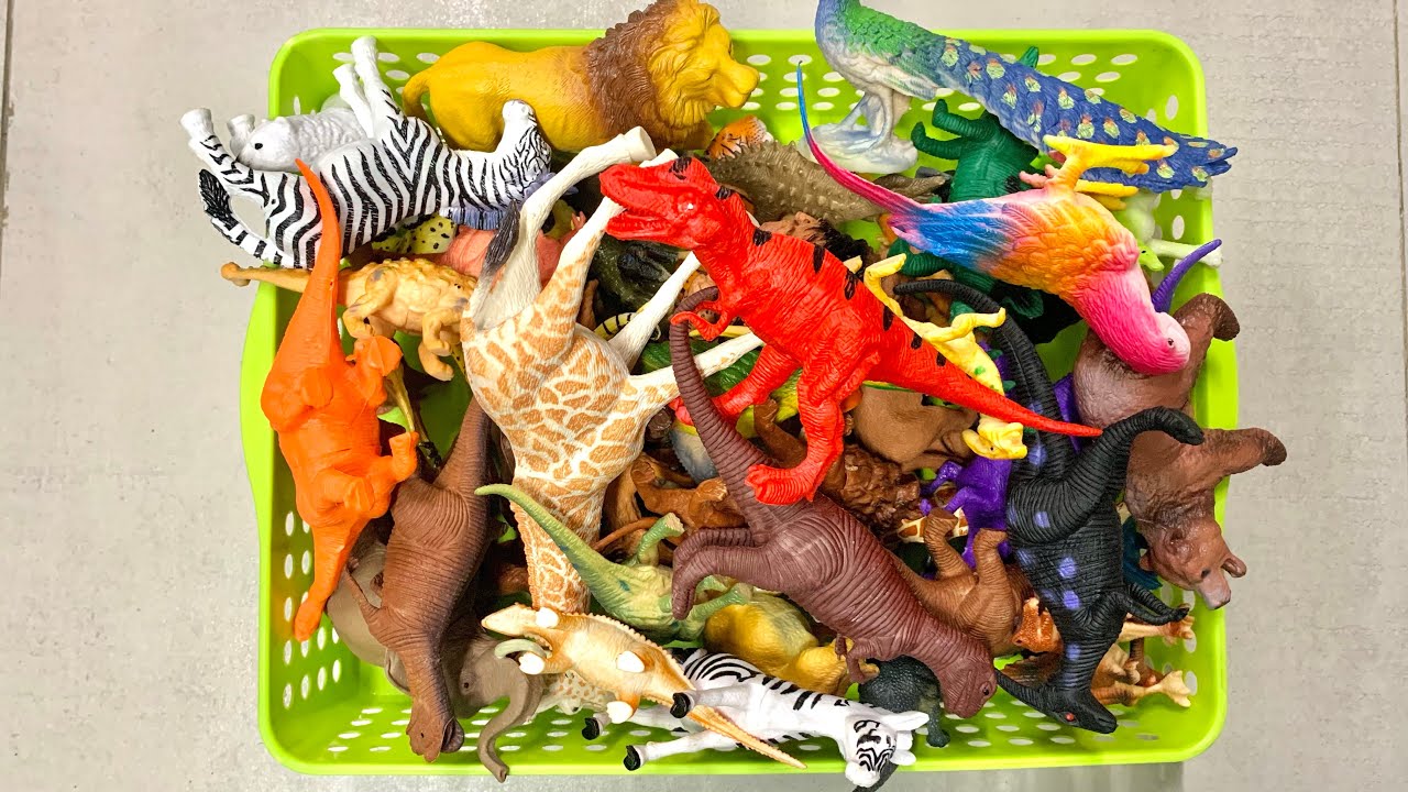 Satisfying Video || ASMR Animal & Dinosaur Toys Tapping Sounds For Relaxation