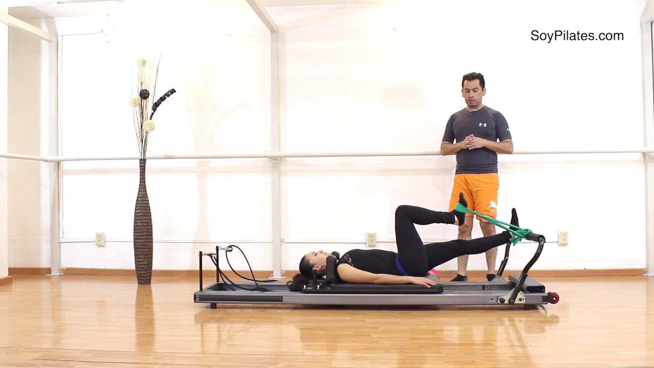 Ejercicios Pilates Reformer | Footwork 09 Unilateral Talón