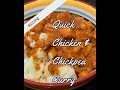 Quick Chicken &amp; Chickpea Curry Recipe #GlutenFree #Shorts