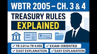 WBTR 2005 Chapter 3 &amp; 4 Important Questions  | Treasury Rules for WBA&amp;AS, WBPSC, Departmental Exams