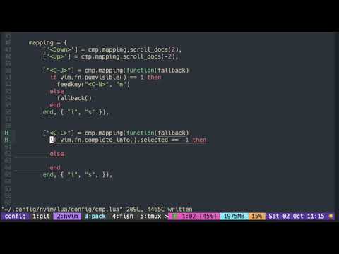 nvim-cmp #3: basic custom mapping