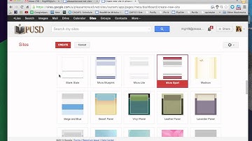 Creating a Google Site, the first steps