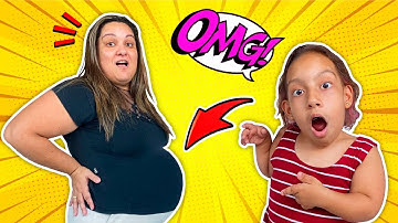 Maria Clara and the Story of a NEW BROTHER in mommy