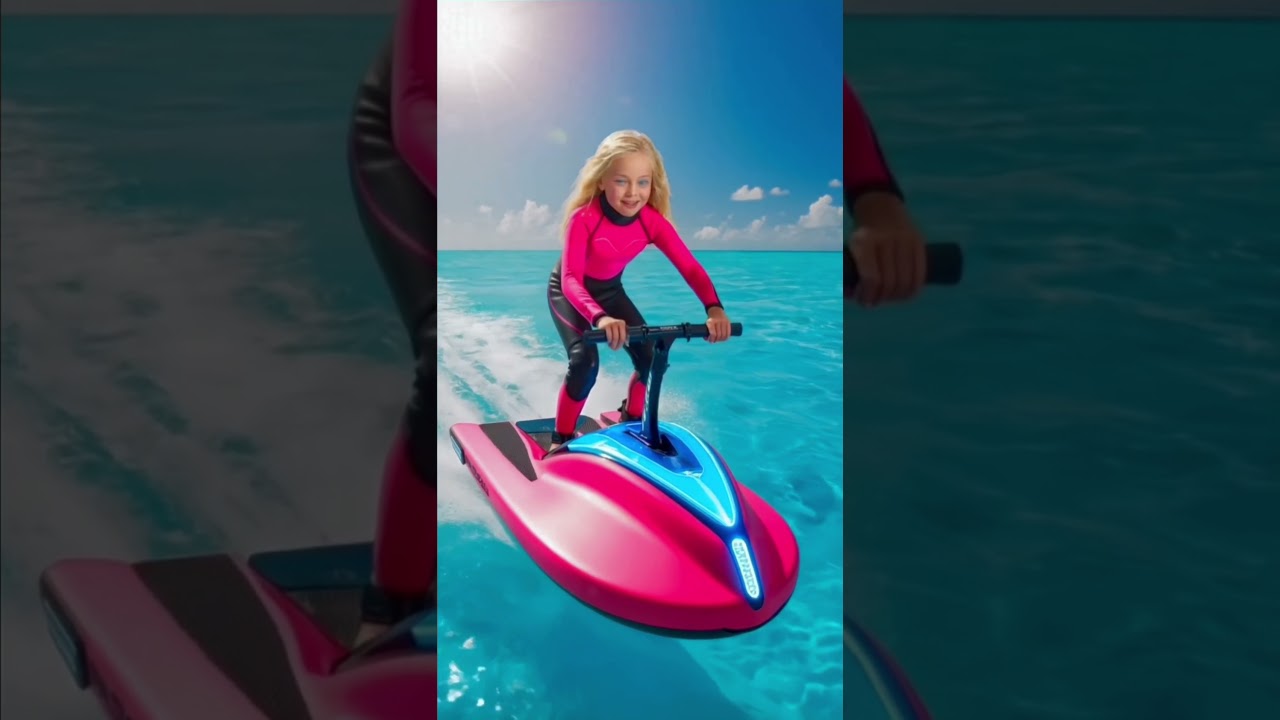 Pro Girl in Hi-Tech Water Sport  