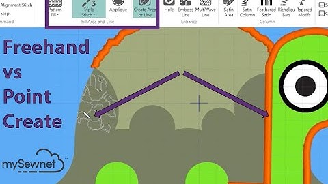 How to Use Freehand and Point Create in mySewnet Embroidery Software
