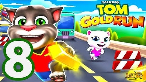Talking Tom Gold Ru‪n‬ - Gameplay Walkthrough Part 8 - iOS, Android