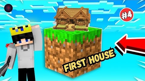 I Make a  my first  House in Minecraft one block | part #4 | will GamerZ official