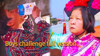 Boys challenge full version：Boy forced to eat salt made from mother's sweat #GuiGe #hindi #funny