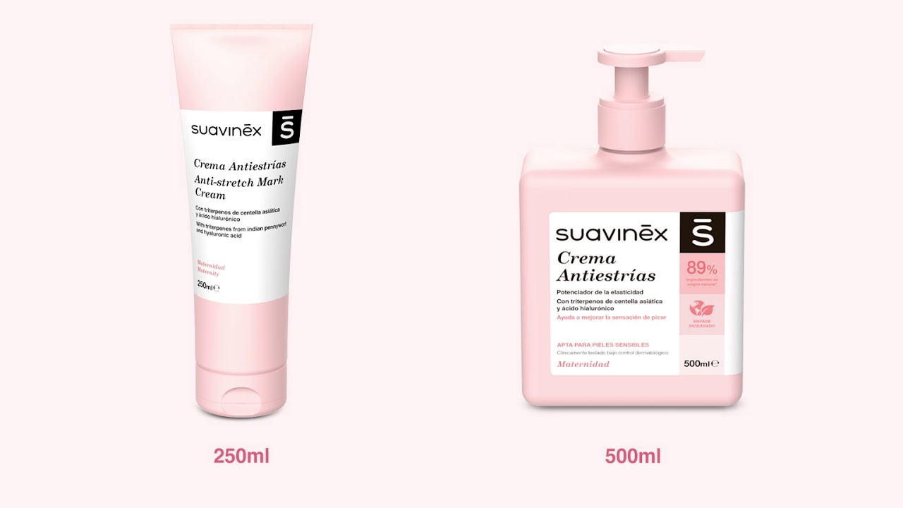 Crema antiestrías embarazo 500ml - Suavinex