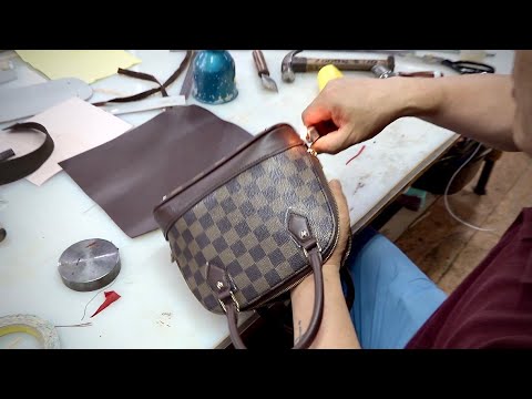 Restoring OLD LOUIS VUITTON Bag. Korean Leather Reform Master