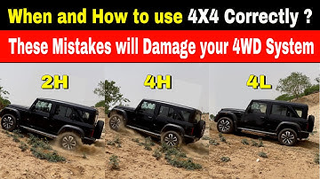 THESE MISTAKES WILL DAMAGE Thar Roxx 4WD System | How to use 2H,4H,4L Correctly in THAR ROXX 4WD ?