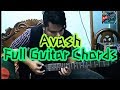 Avash। Band। Full Guitar Lesson। Full Chords।