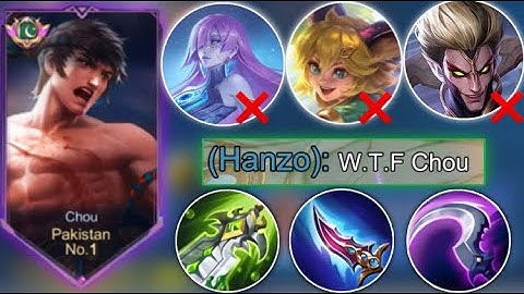 Chou Best Build To Become Mythical Immortal | Road To Mythical Immortal #mlbb #topchou