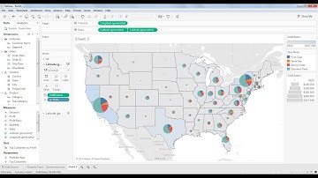 Sample Map with Pie Chart With Dual Axis in Tableau Desktop - Intact Abode