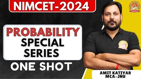 PROBABILITY PART#03||NIMCET SPECIAL