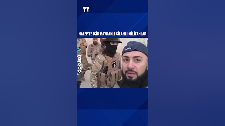 Halep'te IŞİD bayraklı silahlı militanlar