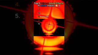 Top 5 Wildest Sound Effects In Anime History top5 anime soundeffects epic