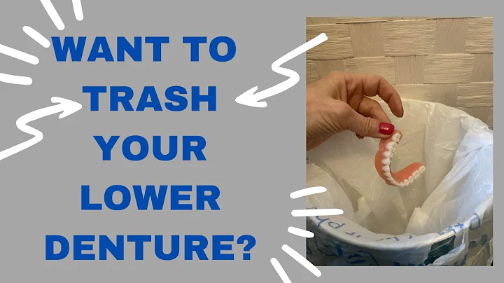 Lower denture not staying in? Watch this. Life with Dentures