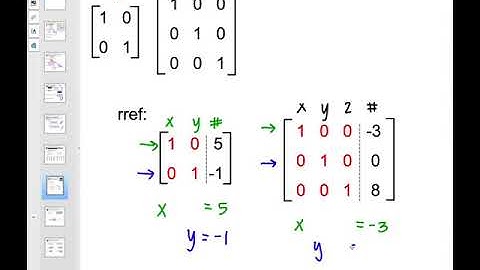 7.1 - Solving Systems with rref (Pre-Calc)