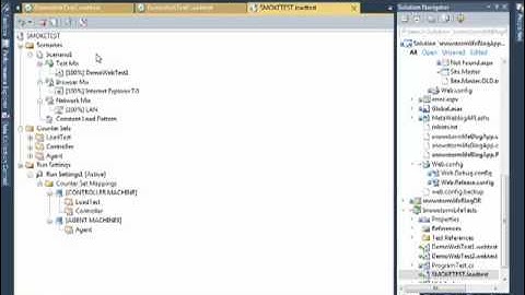 Web performance test and load test in Visual Studio 2010