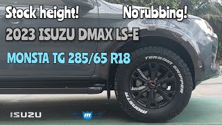 2023 Isuzu Dmax LS-E on Monsta Terrain Gripper 285/65 R18 @ RNH Tire Supply