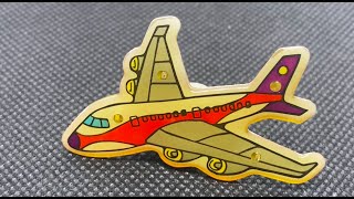 Airplane Flashing Body Light Lapel Pins Airplane Flashing Body Light Lapel Pins
