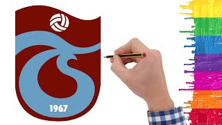 Trabzonspor arması nasıl çizilir - Trabzonspor Logosu çizimi