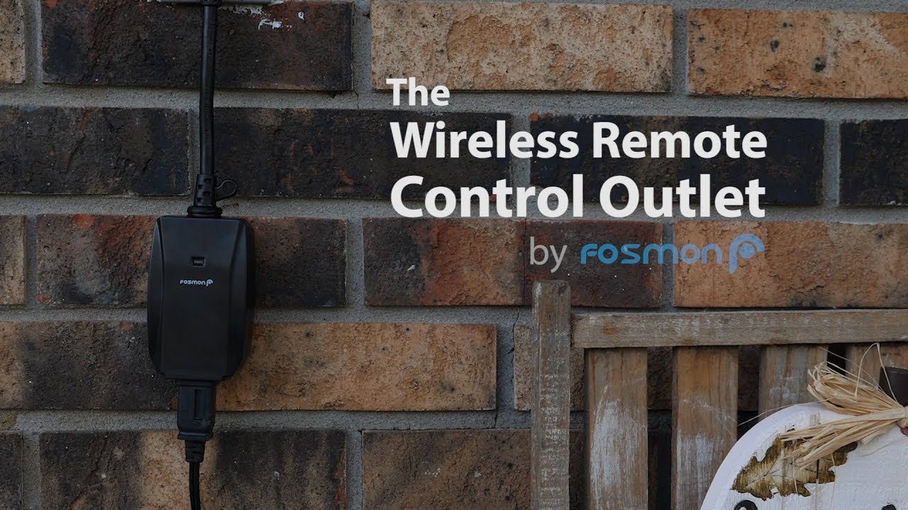 Indoor/Outdoor Wireless Remote Control Outlet - Fosmon