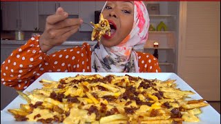 ASMR|RECIPE * HOMEADE ANIMAL FRIES * انيمال فرايز مع الطريقة