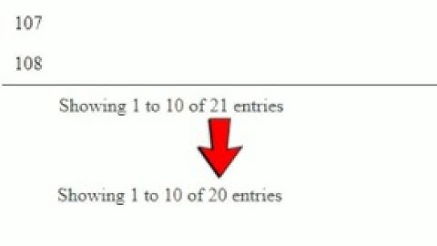 Data Table & Jquery | Overwrite OR Change The Total Count Of Result | Showing 1 To 10 of 20 Entries