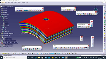 Composites Catia V5-6R2018 "Native" FEA, video 21 Buckling Cylindrical Panel, Part 2 of 2, N. Zamani