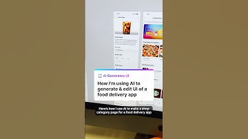 AI UI Generator: Building a Food Delivery App Interface in Minutes #uidesigns #ui #ux