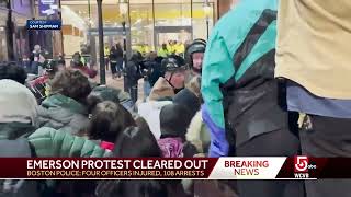 108 protesters arrested, 4 officers injured as Emerson encampment cleared