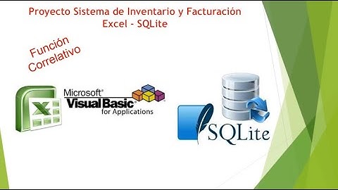 Proyecto Sistema Inventario Facturacion Excel SQLite Funcion Correlativo
