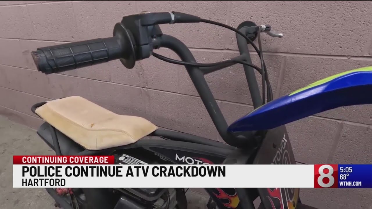 Hartford cracking down on illegal ATVs, dirt bikes - YouTube